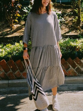 「autumn look」｜「アイテム（ワンピース/ドレス）」を使った、Norraineさん（レディース・159cm）の秋コーディネート