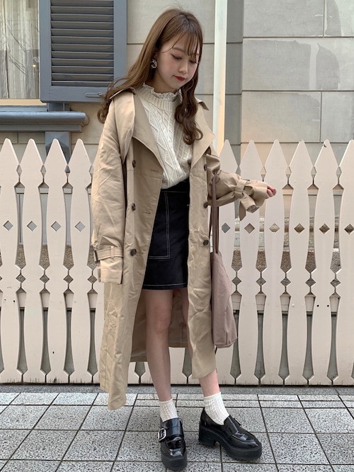 Aichii I Heather梅田ヘップファイブ Heatherのトレンチコートを使ったコーディネート Wear