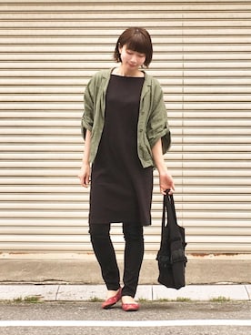 「JIMMY CHOO（ジミーチュウ）のアイテム（バレエシューズ）」を使った、☺︎由佳☺︎さん（レディース・160cm）の春コーディネート