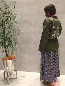 Kaori Shimomuraさん（レディース・160cm）の冬コーディネート