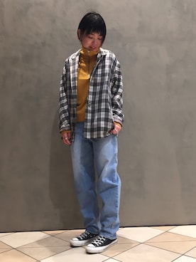 Kaori Shimomuraさん（レディース・160cm）の冬コーディネート