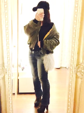 「LOWY（ロヴィ）のアイテム」を使った、SAO❤︎さん（レディース・151cm）の冬コーディネート