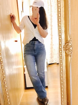 「レースタンク」｜「アイテム（その他）」を使った、SAO❤︎さん（レディース・151cm）の夏コーディネート