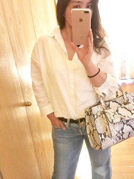 「アイテム（ブラジャー、ホワイト系）」を使った、SAO❤︎さん（レディース・150cm）の春コーディネート