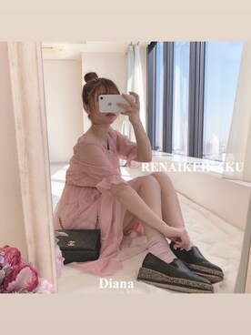 まにょ@甘めカジュアルさんのコーディネート