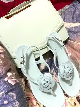 「アイテム（サンダル）」を使った、864_Burgundyさん（レディース・176cm）の秋コーディネート