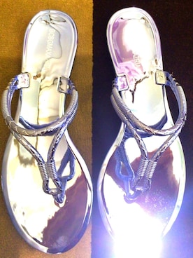 「アイテム（サンダル）」を使った、864_Burgundyさん（レディース・176cm）の秋コーディネート