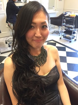 「ロングドレス」｜「アイテム（アクセサリー）」を使った、864_Burgundyさん（レディース・176cm）の秋コーディネート