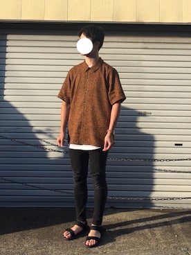 「H&M」｜「アイテム（サンダル）」を使った、Yuuyaさん（メンズ・175cm・20代）の春コーディネート