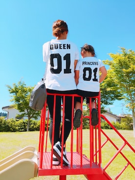 「CRYSTAL BALL（クリスタルボール）のアイテム」を使った、Akinoさん（レディース・158cm）の夏コーディネート