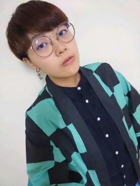 「5（ファイブ）のアイテム（トップス）」を使った、老皮さん（レディース・163cm）の春コーディネート