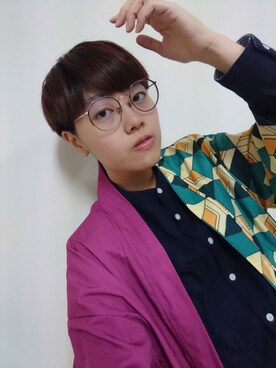 「5（ファイブ）のアイテム（トップス）」を使った、老皮さん（レディース・163cm）の春コーディネート