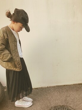 「goa（ゴア）のアイテム（ジャケット/アウター）」を使った、micooさん（キッズ・120cm）の冬コーディネート