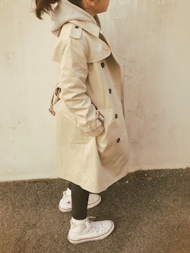 「green label relaxing（グリーンレーベルリラクシング）のアイテム（その他アウター）」を使った、micooさん（キッズ・120cm）の冬コーディネート