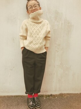 micooさん（キッズ・120cm）の冬コーディネート