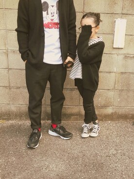 micooさん（キッズ・120cm）の冬コーディネート