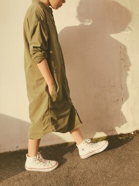 「AZUL by moussy（アズールバイマウジー）のアイテム（その他アウター）」を使った、micooさん（キッズ・120cm）の春コーディネート