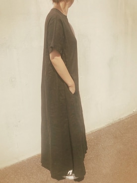 「RED CHOP WORKS（レッドチョップワークス）のアイテム（ワンピース/ドレス）」を使った、micooさん（レディース・150cm）の秋コーディネート