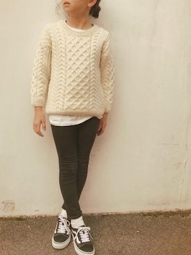 micooさん（キッズ・120cm）の冬コーディネート