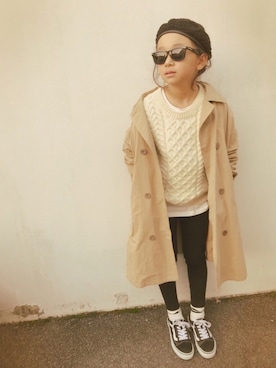 micooさん（キッズ・120cm）の冬コーディネート