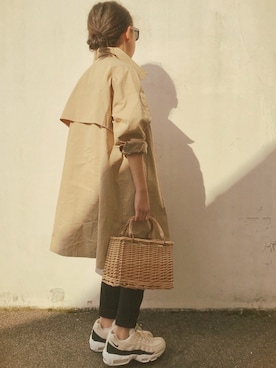 「NIKE（ナイキ）のナイキ エア マックス 95 プレミアム コントラスト ウィメンズシューズ / NIKE AIR MAX 95 PREMIUM CONTRAST（スニーカー）」を使った、micooさん（キッズ・130cm）の春コーディネート