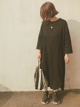 Enfold エンフォルド のワンピース ドレス ブラック系 を使った人気ファッションコーディネート 季節 6月 8月 Wear