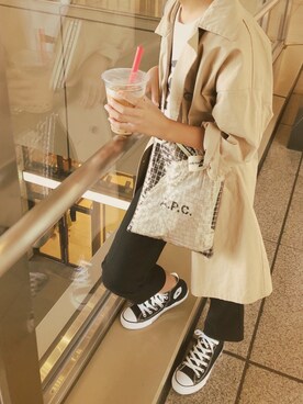 「MSGM（エムエスジーエム）のアイテム（トップス）」を使った、micooさん（キッズ・130cm）の秋コーディネート