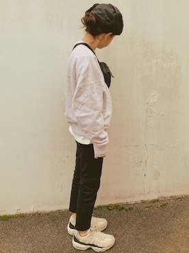 「こども ビームス（コドモビームス）のアイテム（ニットキャップ/ビーニー）」を使った、micooさん（キッズ・135cm）の冬コーディネート