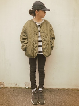 「アイテム（トップス）」を使った、micooさん（キッズ・135cm）の冬コーディネート