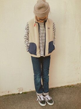 micooさん（キッズ・135cm）の冬コーディネート