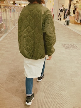「Samansa Mos2（サマンサ モスモス）のアイテム（ジャケット/アウター）」を使った、micooさん（キッズ・143cm）の冬コーディネート
