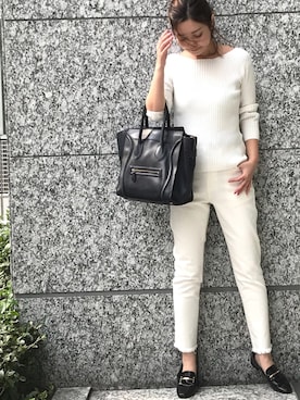 「CELINE（セリーヌ）のアイテム（バッグ）」を使った、BARNYARDSTORM WEB STAFFさん（レディース・165cm）の春コーディネート