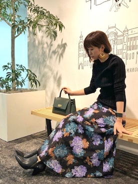 「リブニット」｜「アイテム（ブーティ）」を使った、BARNYARDSTORM WEB STAFFさん（レディース・158cm）の夏コーディネート
