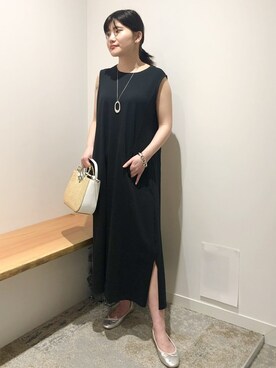 「スリット」｜「アイテム（バレエシューズ）」を使った、BARNYARDSTORM WEB STAFFさん（レディース・160cm）の春コーディネート