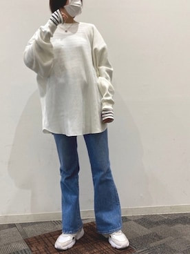 「RAGEBLUE（レイジブルー）のアイテム（アクセサリー）」を使った、moeさん（レディース・164cm）の春コーディネート