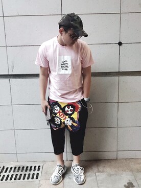 「日常」｜「アイテム（キャップ）」を使った、Samuel Heさん（メンズ・175cm）の春コーディネート