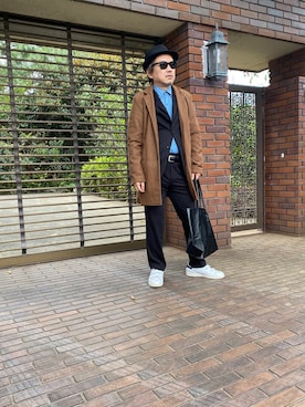 Burberry London バーバリーロンドン のチェスターコートを使ったメンズ人気ファッションコーディネート Wear