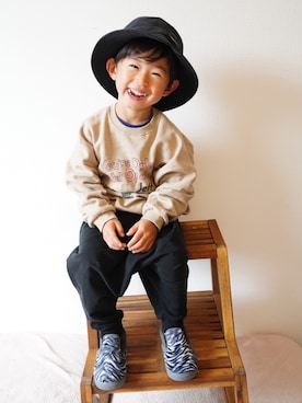 「アニマル」｜「アイテム（その他）」を使った、suke_kitoさん（キッズ・100cm）の秋コーディネート