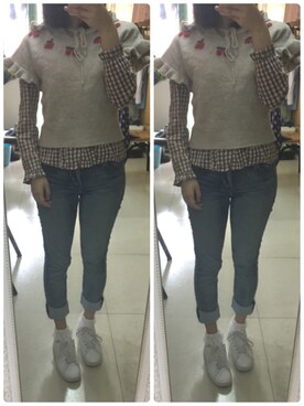 圆圆脸脸圆さんのコーディネート