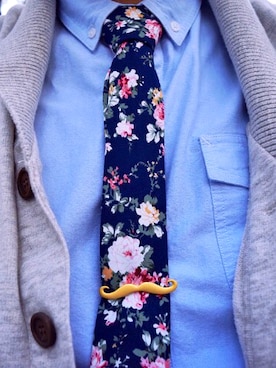 「business casual」｜「アイテム（フォーマルスーツ/小物）」を使った、Ken さん（メンズ・185cm）の春コーディネート