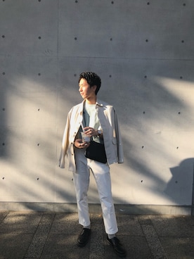 「Steven Alan（スティーブンアラン）のアイテム（カバーオール）」を使った、FUMAさん（メンズ・175cm）の秋コーディネート