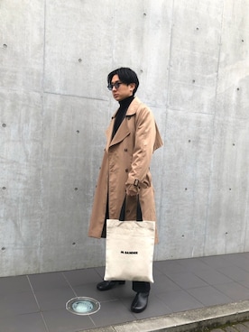 「endevice（エンデヴァイス）のアイテム（シューズ）」を使った、FUMAさん（メンズ・175cm）の冬コーディネート