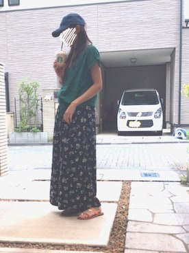「サッカー」｜「アイテム（サンダル）」を使った、mimiさん（レディース・161cm）の夏コーディネート