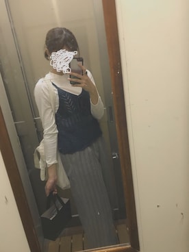 「CONVERSE（コンバース）のCONVERSE/キャンバス オールスター OX（スニーカー）」を使った、mimiさん（レディース・161cm）の秋コーディネート