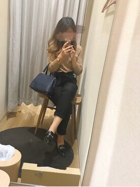 「アイテム（ローファー）」を使った、riiiiiioさん（レディース・158cm・10代）の秋コーディネート