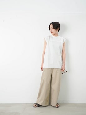 「LUCA/LADY LUCK LUCA（ルカ/レディラックルカ）のアイテム（パンツ）」を使った、KOYAMAさん（レディース・158cm）の春コーディネート