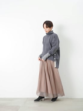 「RAW FUDGE（ローファッジ）のアイテム」を使った、KOYAMAさん（レディース・158cm）の秋コーディネート