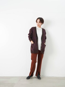「LUCA/LADY LUCK LUCA（ルカ/レディラックルカ）のアイテム（パンツ）」を使った、KOYAMAさん（レディース・158cm）の秋コーディネート
