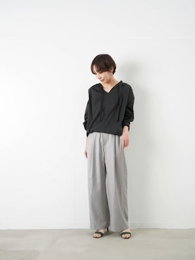 「LUCA/LADY LUCK LUCA（ルカ/レディラックルカ）のアイテム（パンツ）」を使った、KOYAMAさん（レディース・158cm）の春コーディネート