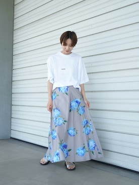 「blanc basque（ブランバスク）のアイテム」を使った、KOYAMAさん（レディース・158cm）の夏コーディネート